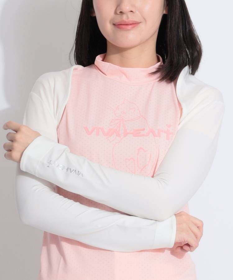 VH 【接触冷感】ワンポイントロゴボレロアームカバー