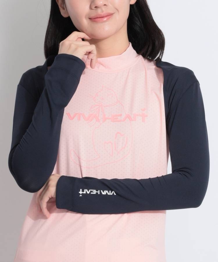 VH 【接触冷感】ワンポイントロゴボレロアームカバー