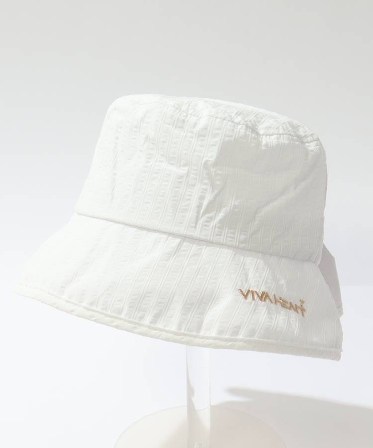 VH サッカーストライプバックリボンバケットハット