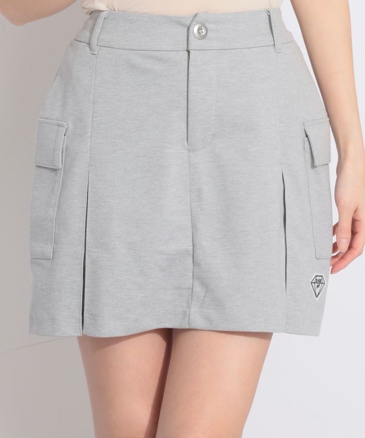 一体型ペチパンツ付きボックスプリーツスカート