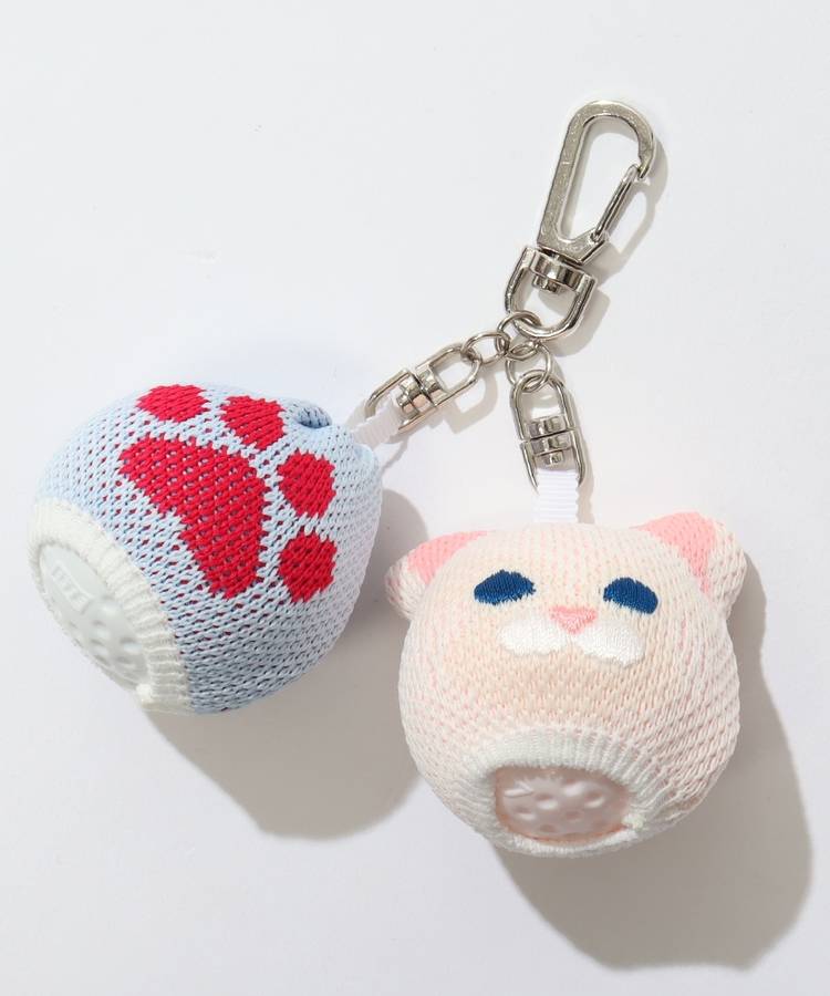 VH キャットフェイスニットボールポーチ