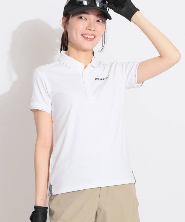 BR ステッチラインバックロゴ半袖ポロシャツ