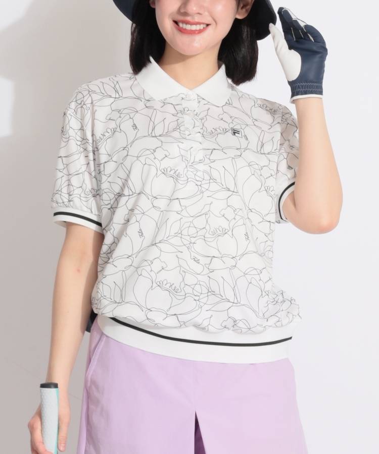 FG グラフィックプリント半袖ポロシャツ