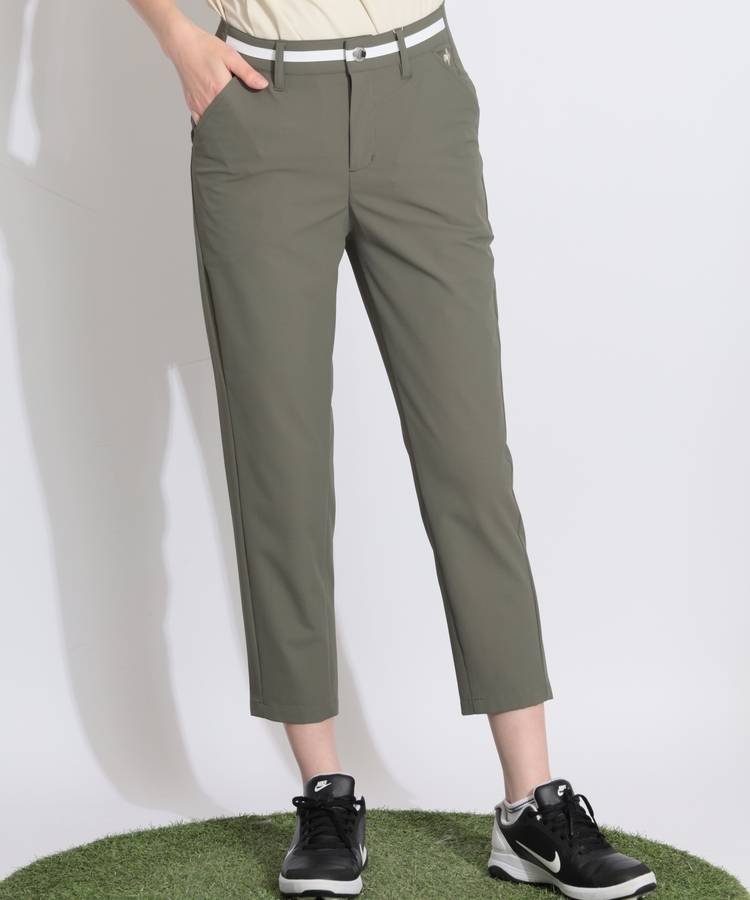 LQ 【接触冷感ストレッチ】ウエストラインアンクルパンツ