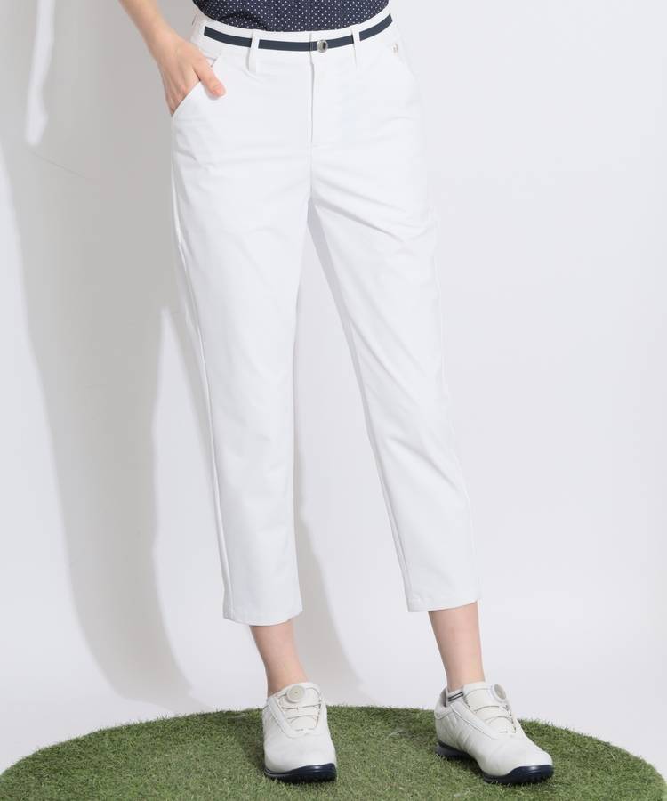 LQ 【接触冷感ストレッチ】ウエストラインアンクルパンツ