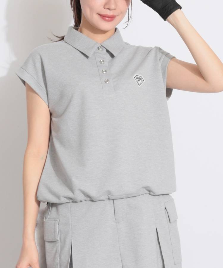 SD フレンチスリーブワイドポロシャツ