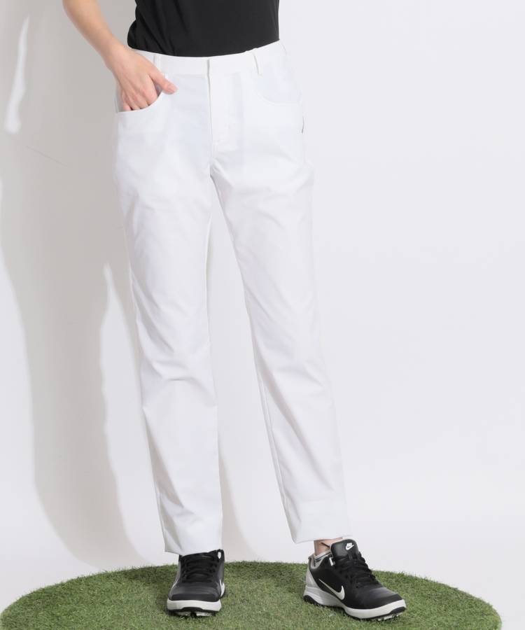 TG 【撥水ストレッチ】ストライプ柄テーパードパンツ