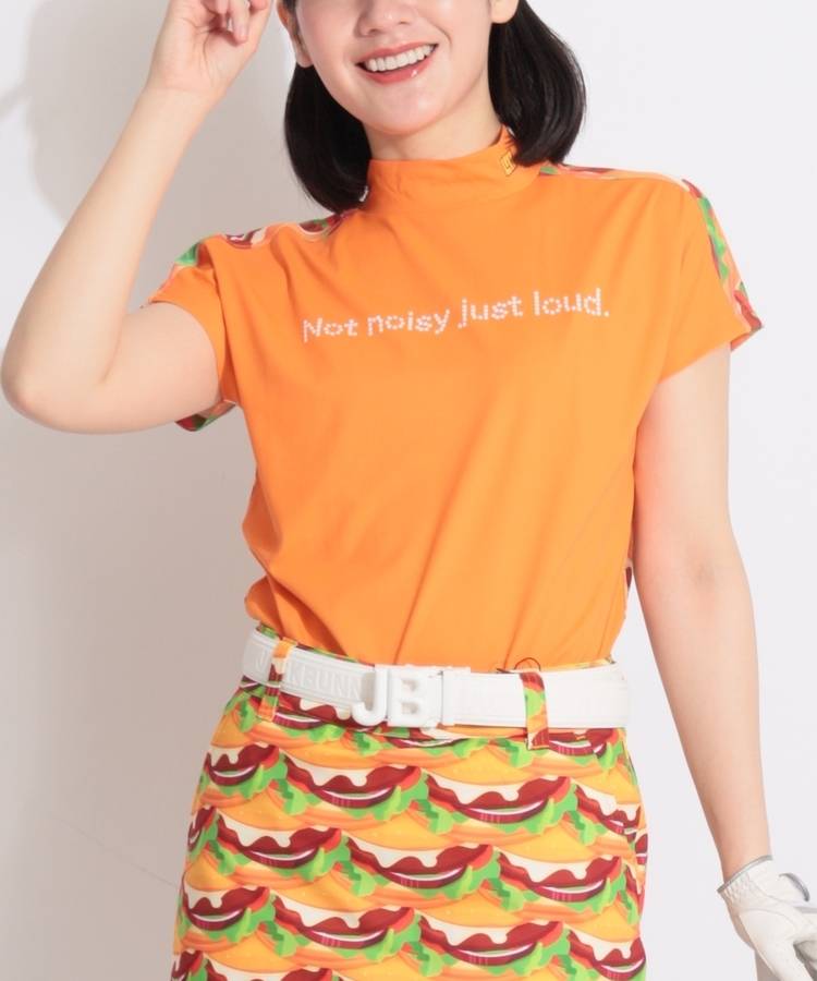 LM 【接触冷感】選べるバックデザインモックネック半袖カットソー