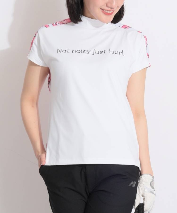 LM 【接触冷感】選べるバックデザインモックネック半袖カットソー