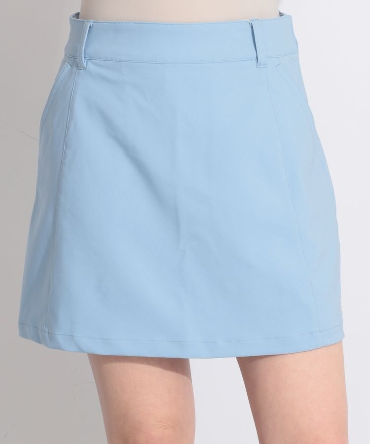 【ストレッチUV】一体型ぺチパンツ付ウエストラインスカート