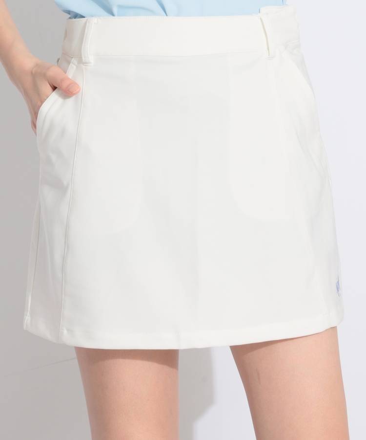 MC 【ストレッチUV】一体型ぺチパンツ付ウエストラインスカート