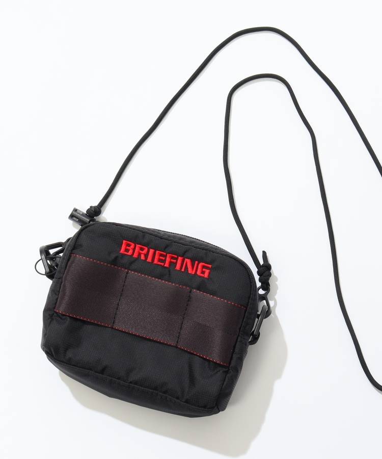 BR 【3WAY】ロゴ刺繍ポーチ