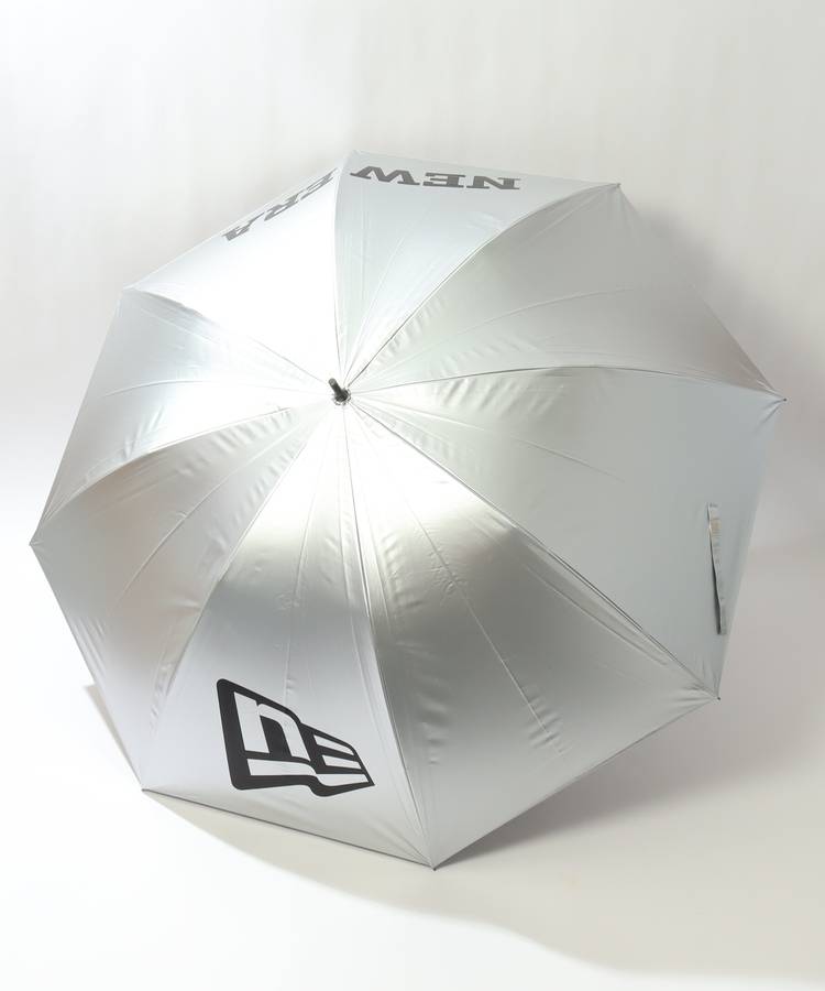 NE 【UV】晴雨兼用ビッグロゴプリント長傘