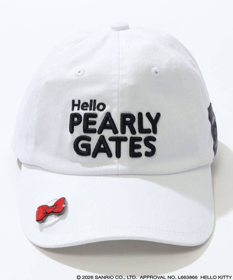 PG 【HelloKitty×PEARLYGATES】ツイルキャップ