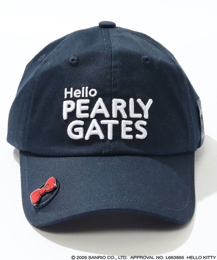 PG 【HelloKitty×PEARLYGATES】ツイルキャップ
