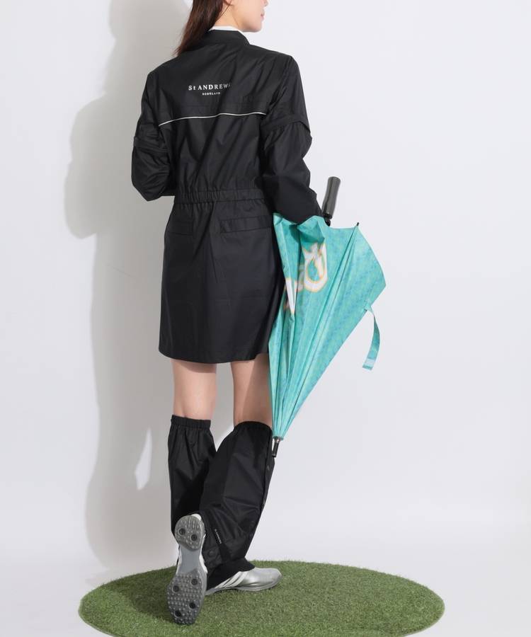 SA 【耐水透湿】収納袋＆レッグカバー付きレインワンピース