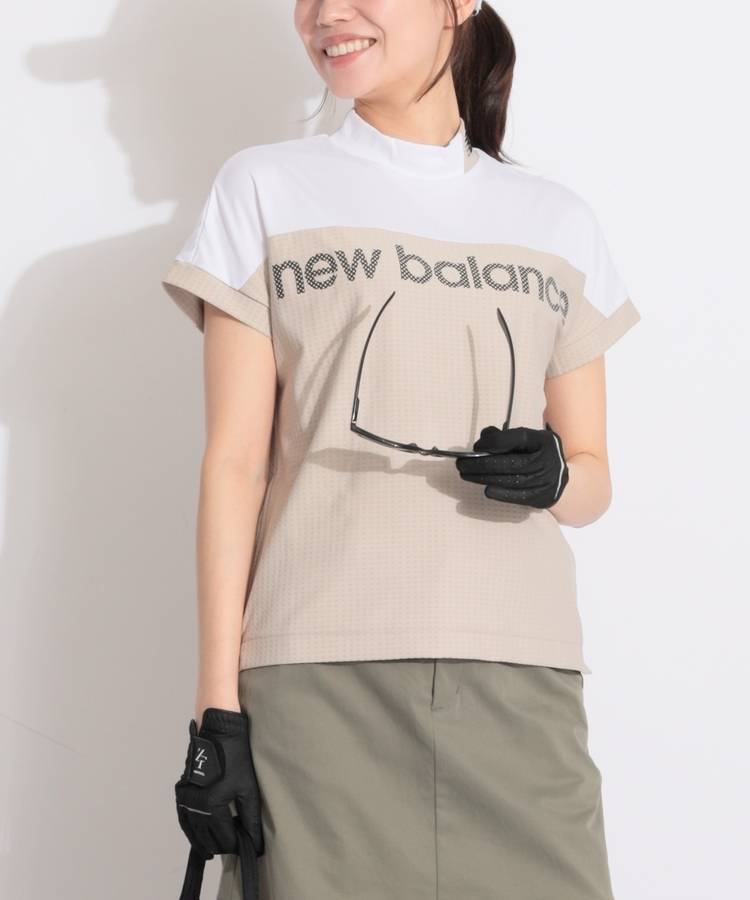 NB ボックスチェック柄フレンチスリーブカットソー