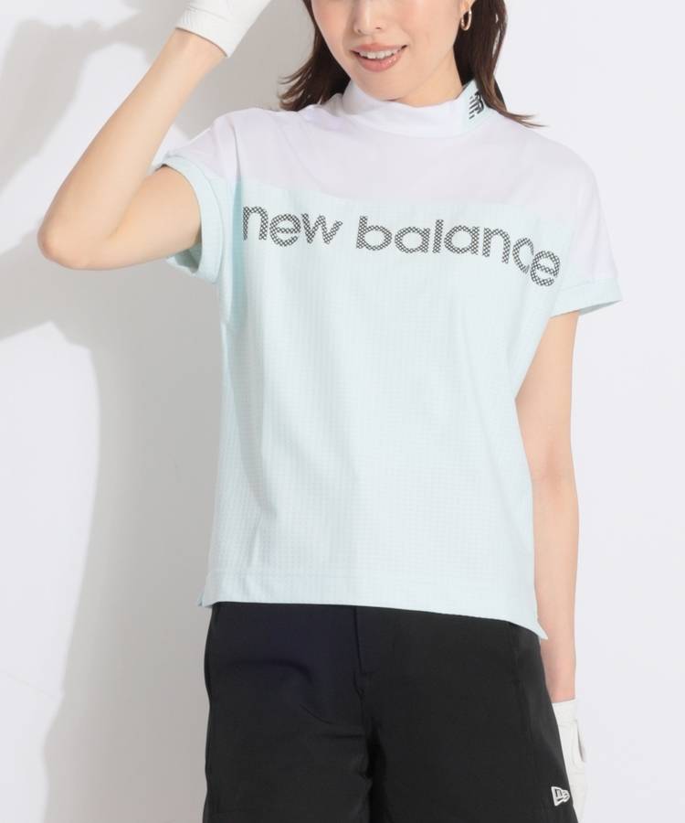 NB ボックスチェック柄フレンチスリーブカットソー