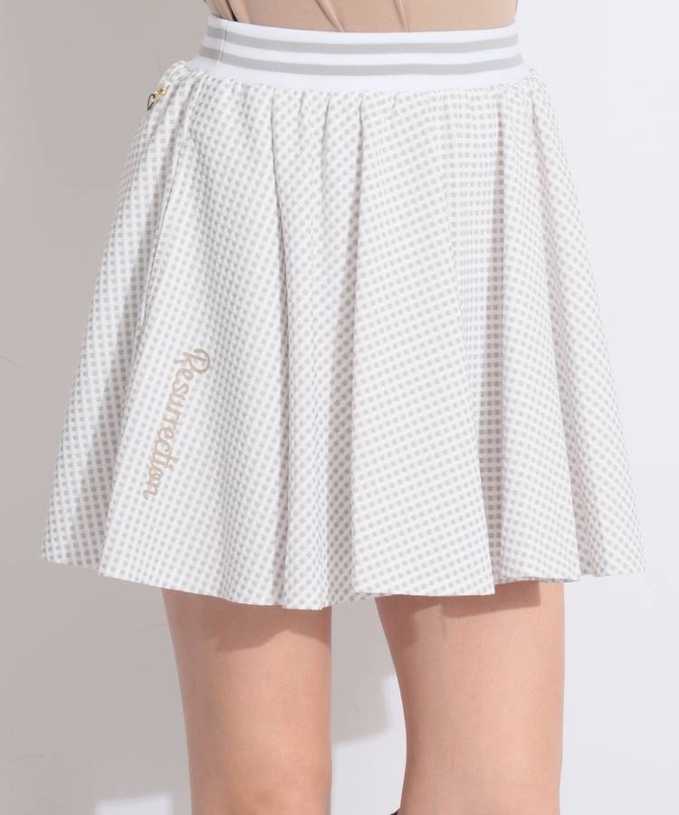 RR ギンガムチェック柄フレアスカート