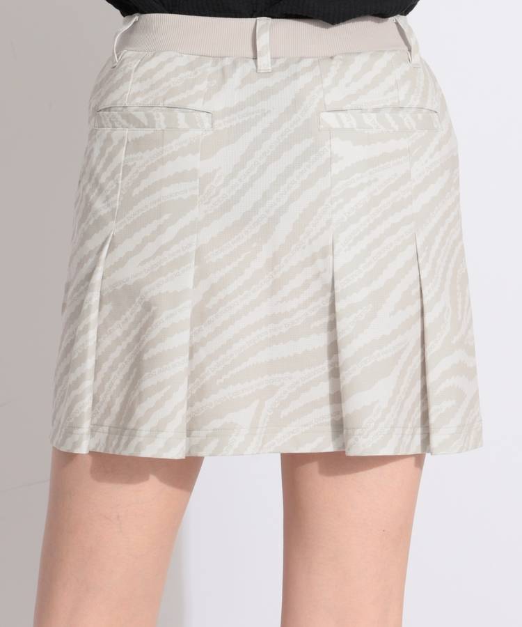 NB 【吸湿速乾】バックプリーツ微メッシュスカート