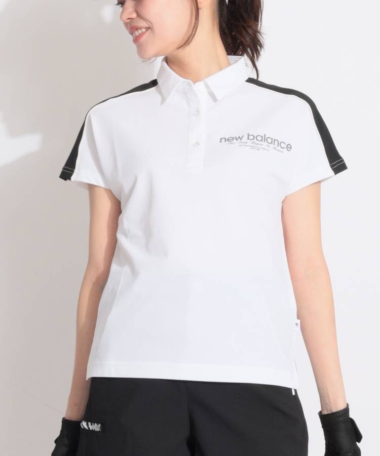NB 【吸汗速乾】ショルダーラインフレンチスリーブポロシャツ