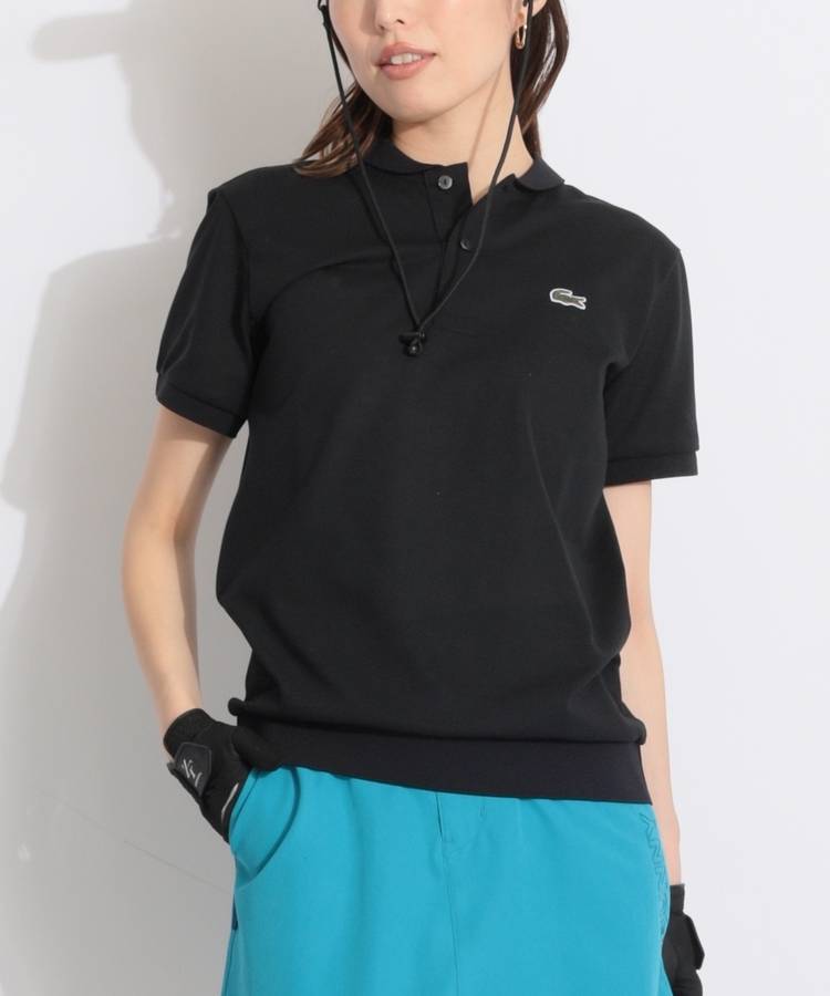 BE 【LACOSTE】カノコメッシュ半袖ポロシャツ