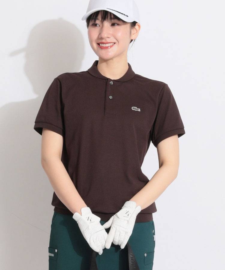 BE 【LACOSTE】カノコメッシュ半袖ポロシャツ