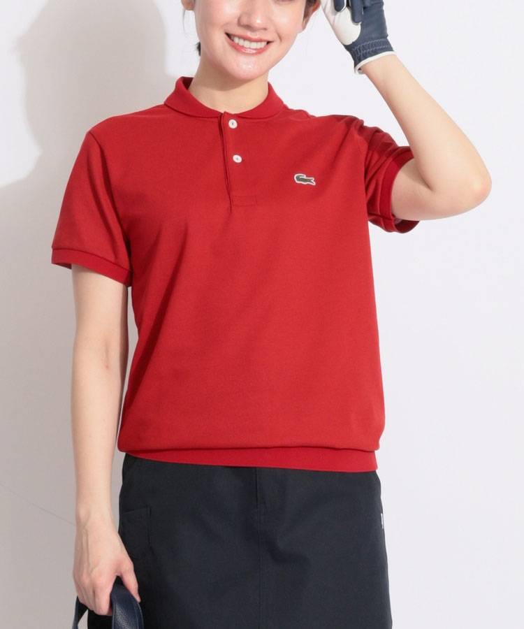 BE 【LACOSTE】カノコメッシュ半袖ポロシャツ