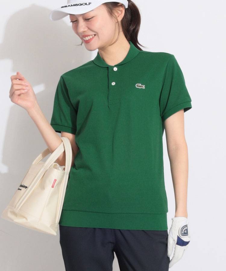 BE 【LACOSTE】カノコメッシュ半袖ポロシャツ