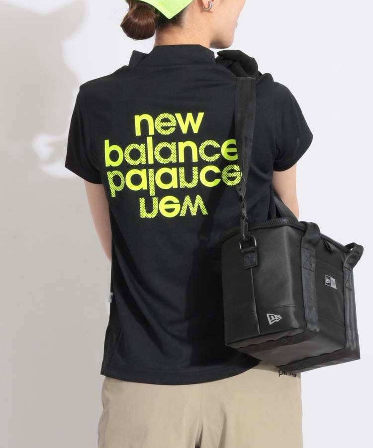 NB 【防透けUV】バックプリントモックネック半袖カットソー