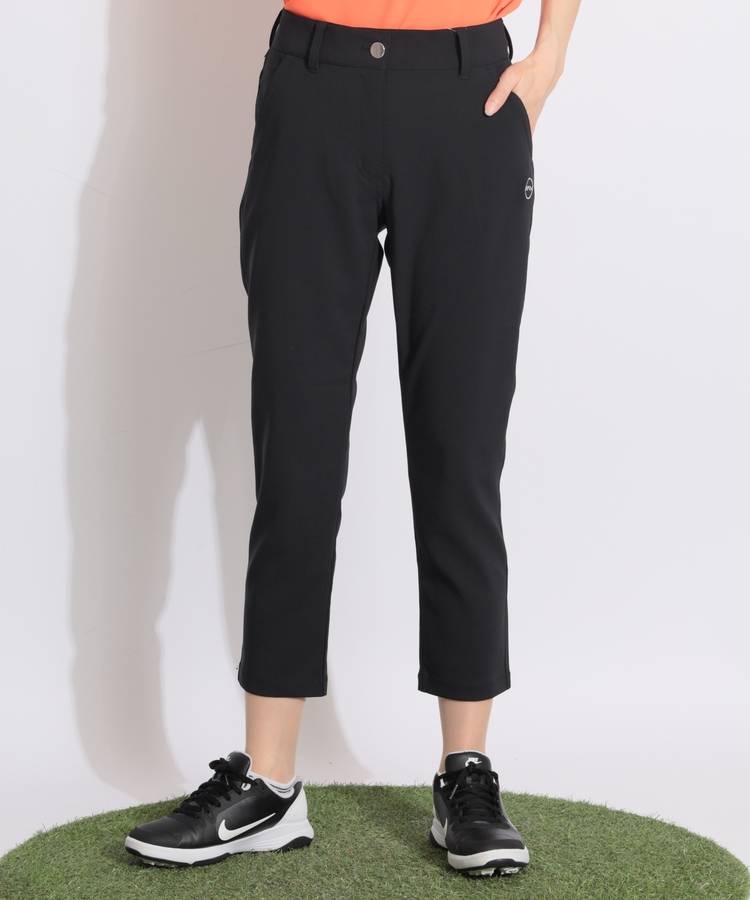 AS 【UVストレッチ】サイドロゴベーシックアンクルパンツ