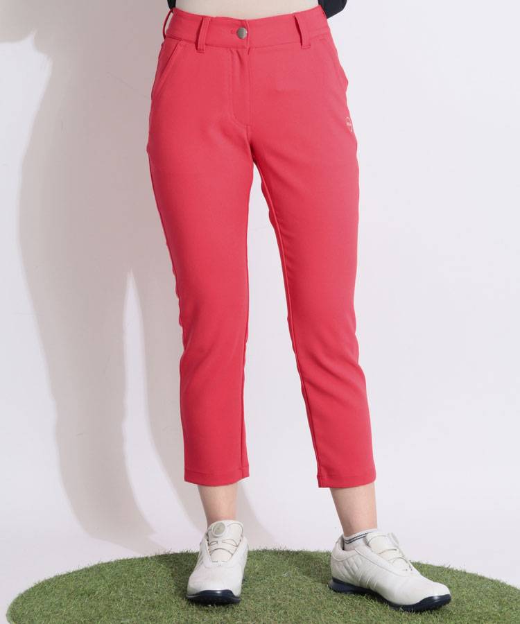 AS 【UVストレッチ】サイドロゴベーシックアンクルパンツ