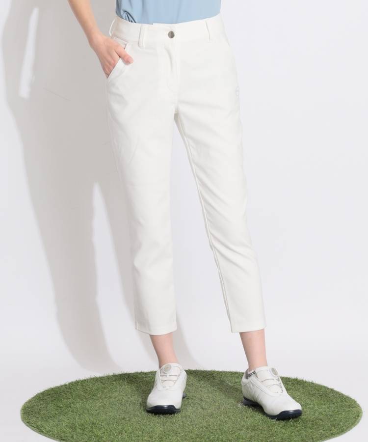 AS 【UVストレッチ】サイドロゴベーシックアンクルパンツ