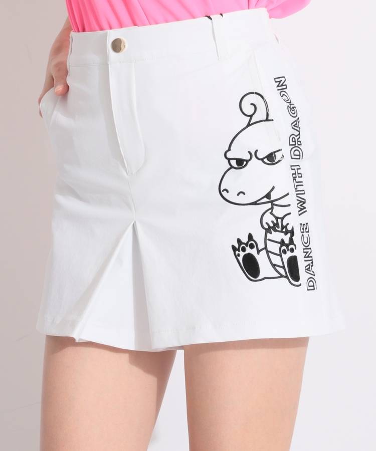 DD 【透け防止】ちょっこりチビドラ刺繍ショートパンツ