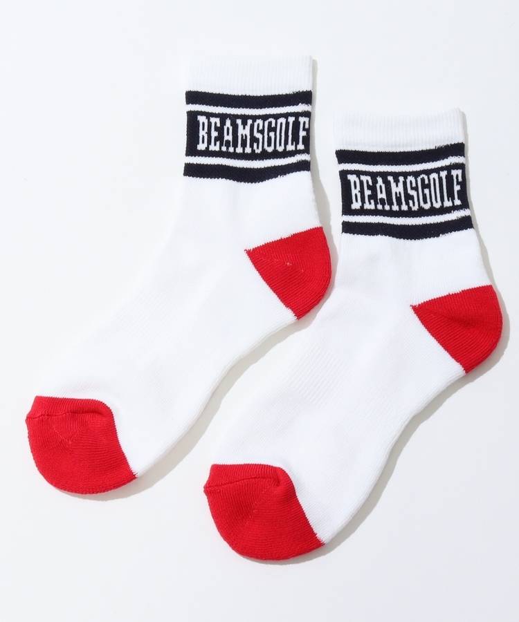 BE ジャガードロゴラインミドルソックス