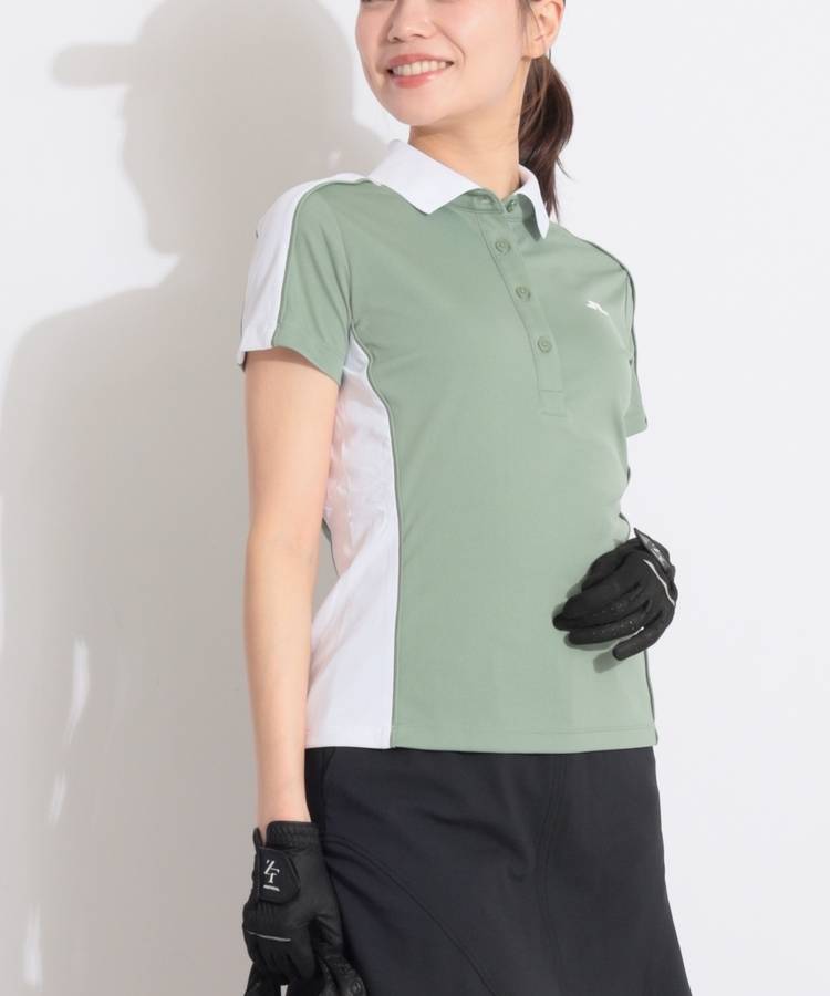 JL 【吸水速乾】バイカラー切替ジャージ半袖ポロシャツ