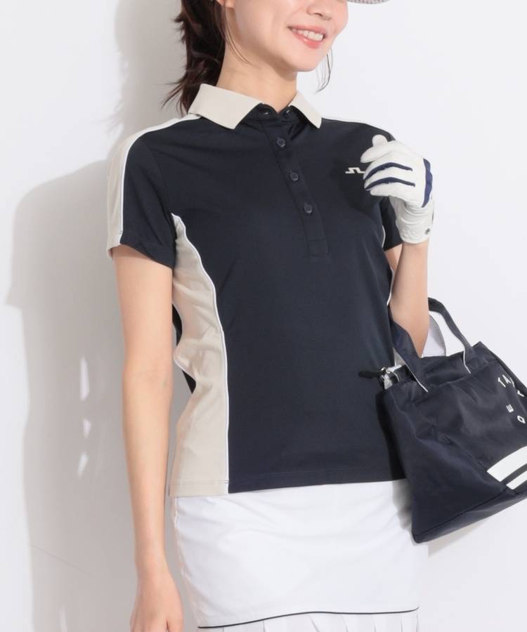 JL 【吸水速乾】バイカラー切替ジャージ半袖ポロシャツ