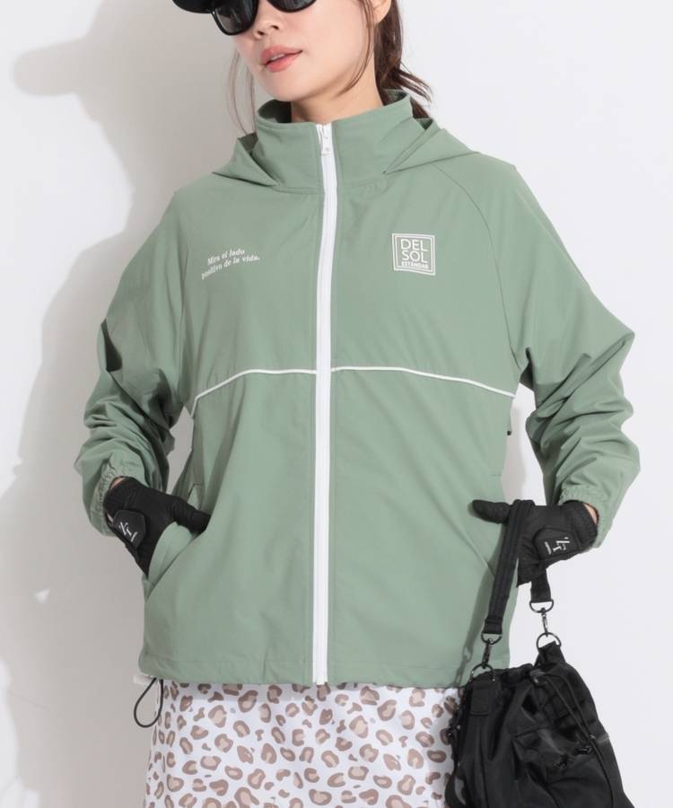 DL フード付スタンドネックブルゾン