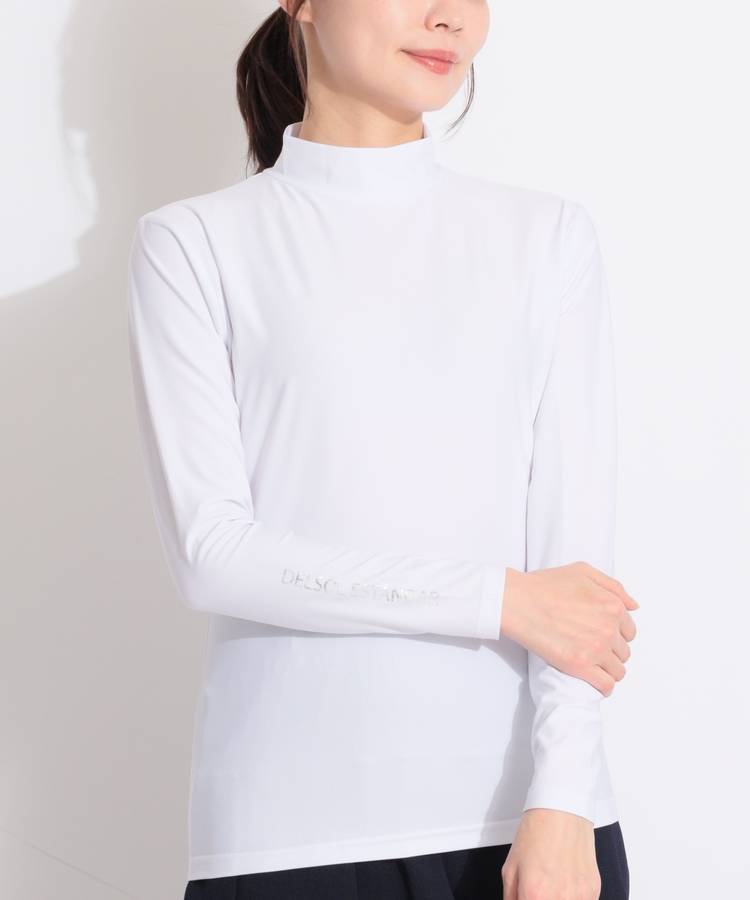 DL モックネック長袖カットソー