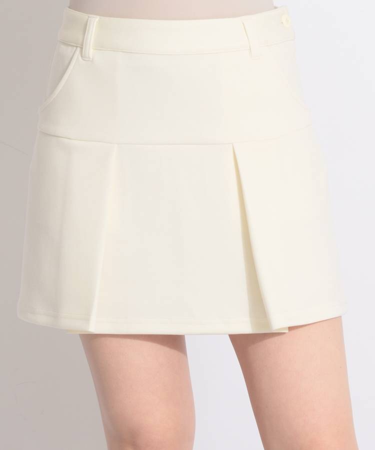 MD バックロゴプリーツ切替ダンボールスカート