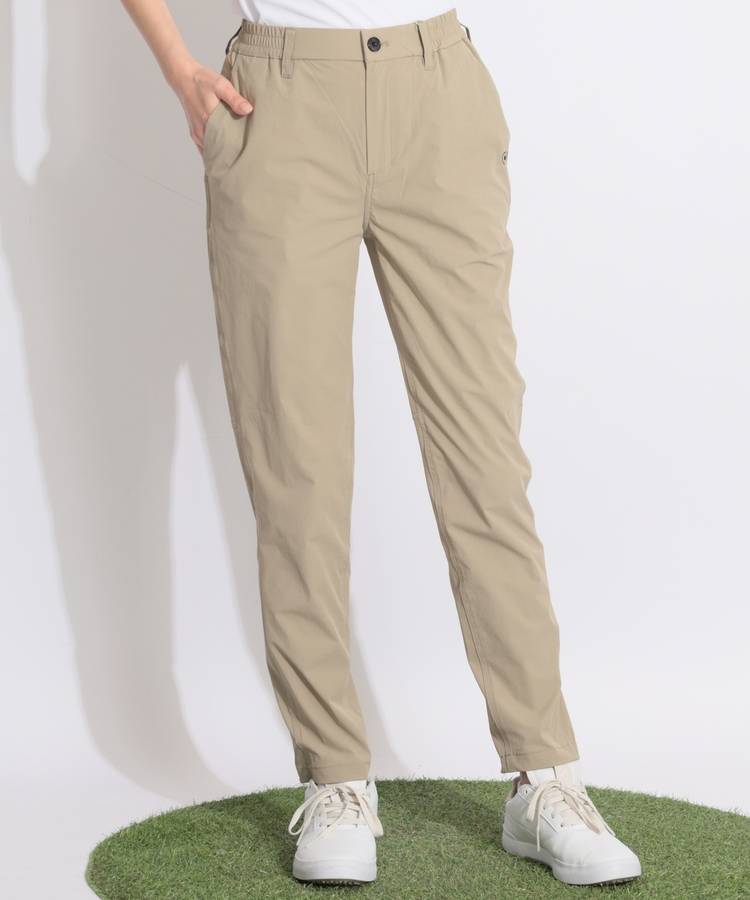 PN 【接触冷感ストレッチ】ナイロンテーパードパンツ