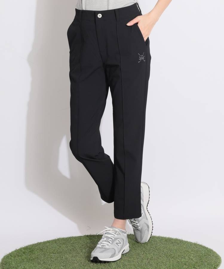 TM 【接触冷感UV】ピンタックテーパードスリットパンツ