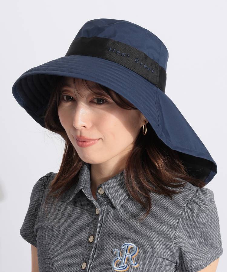 HK 【遮熱・遮光】サンシェードつば広ハット