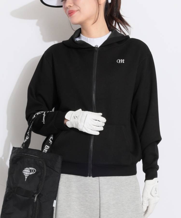 MD バックロゴ刺繍ダンボールパーカー