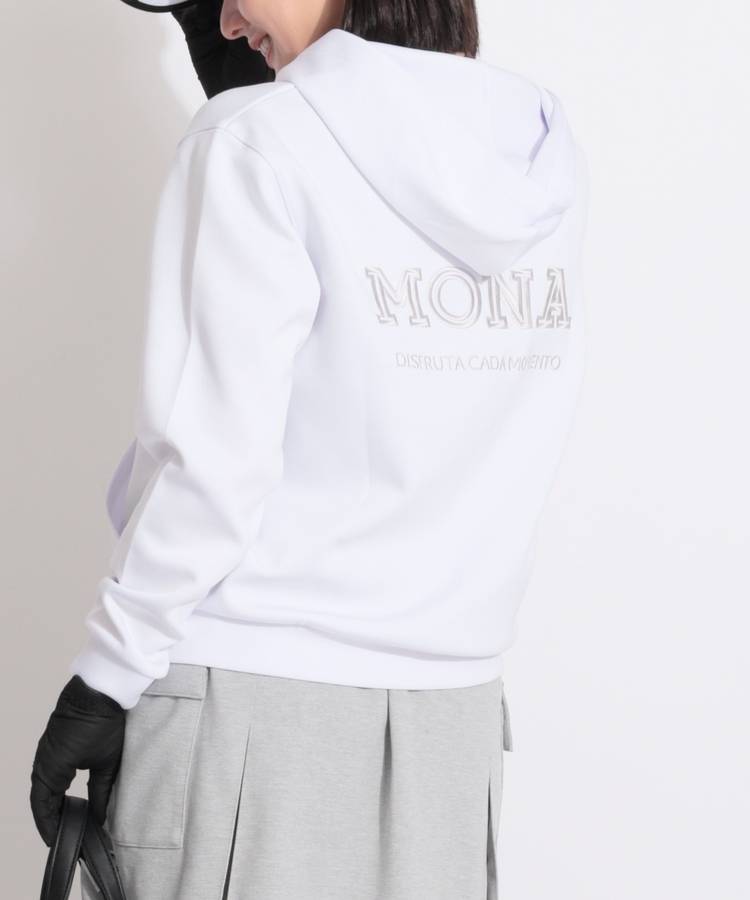 MD バックロゴ刺繍ダンボールパーカー