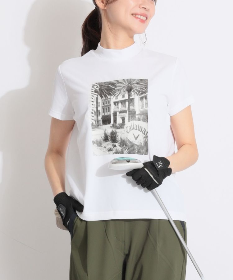 【吸汗速乾UV】反転プリント半袖カットソー(ブラック)