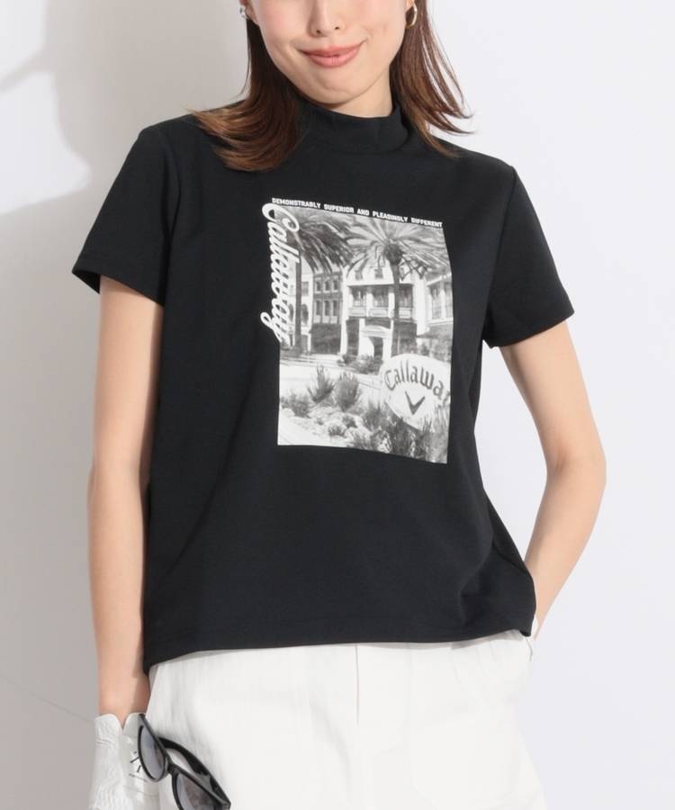 CA 【吸汗速乾】クラシックフォトプリント半袖カットソー