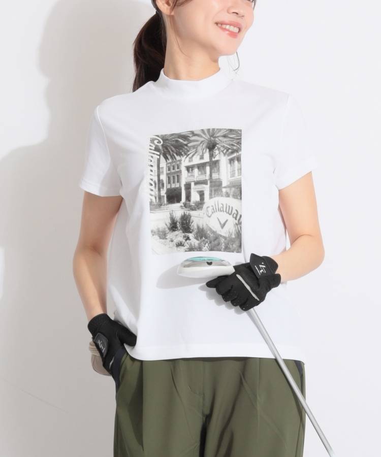 CA 【吸汗速乾】クラシックフォトプリント半袖カットソー