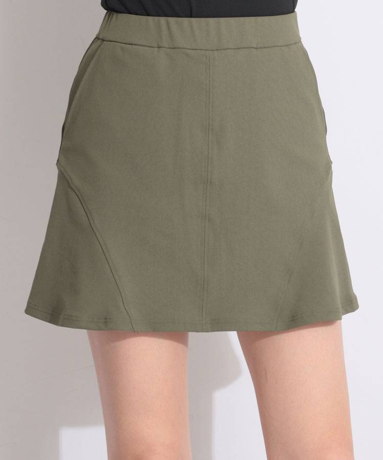 BE 【UV】一体型ぺチパンツ付フレアスカート