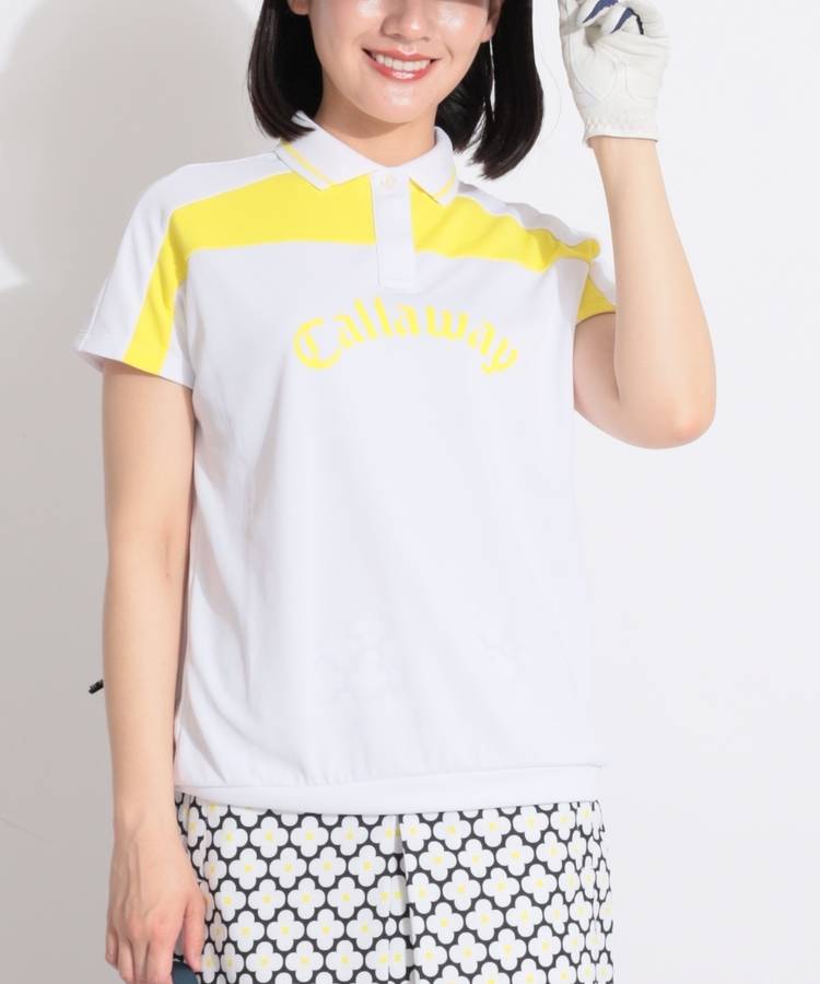 CA 【接触冷感UV】配色パネルフレンチポリシャツ